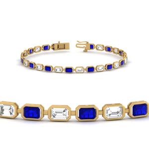 7.50-carat-emerald-cut-diamond-bezel-tennis-bracelet-with-sapphire-in-FDBRC10583 0.30CTGSABLANGLE2-NL-YG